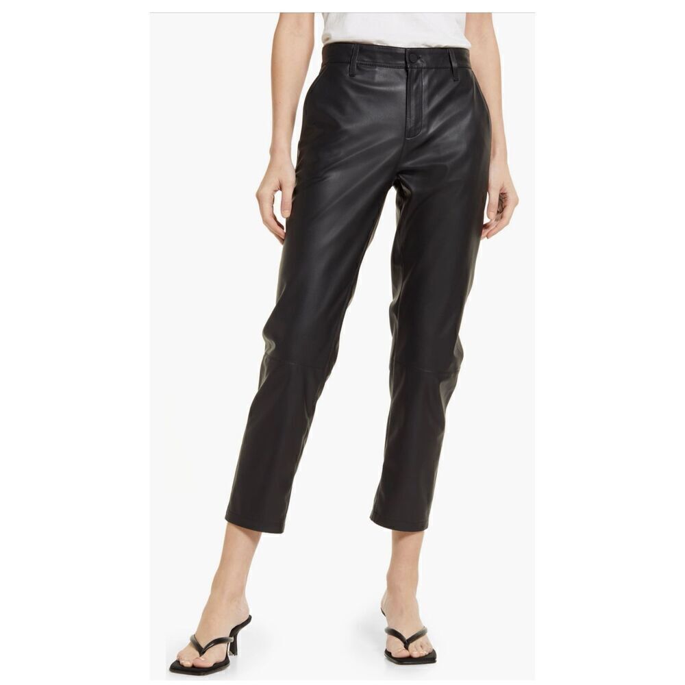 AG Caden Crop Faux Leather Pants-NWT